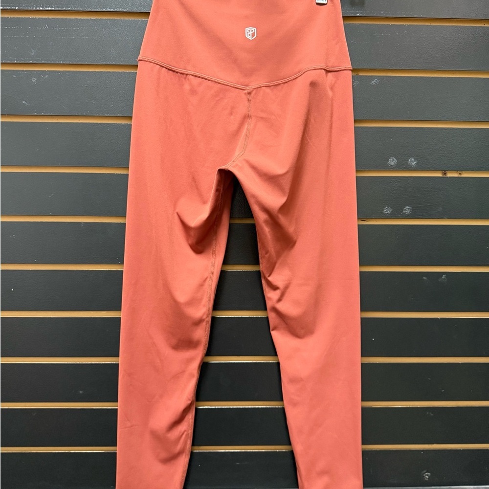 Born Primitive High Waisted Performance Leggings Rust Orange Size M - Picture 3 of 4